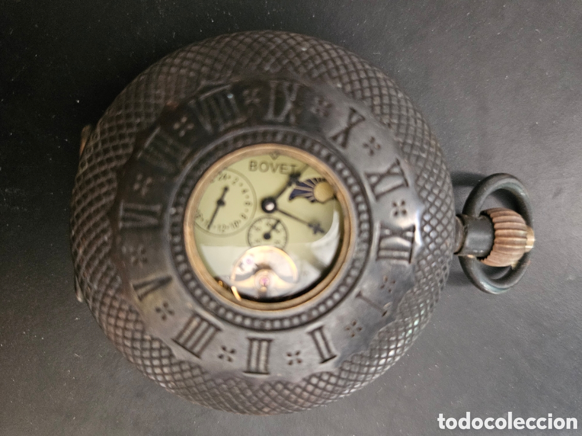 Relojes de bolsillo: Reloj de Bolsillo BOVET &ndash; Caja Antigua de Estilo (c. 1900) con Maquinaria Mec&aacute;nica Moderna