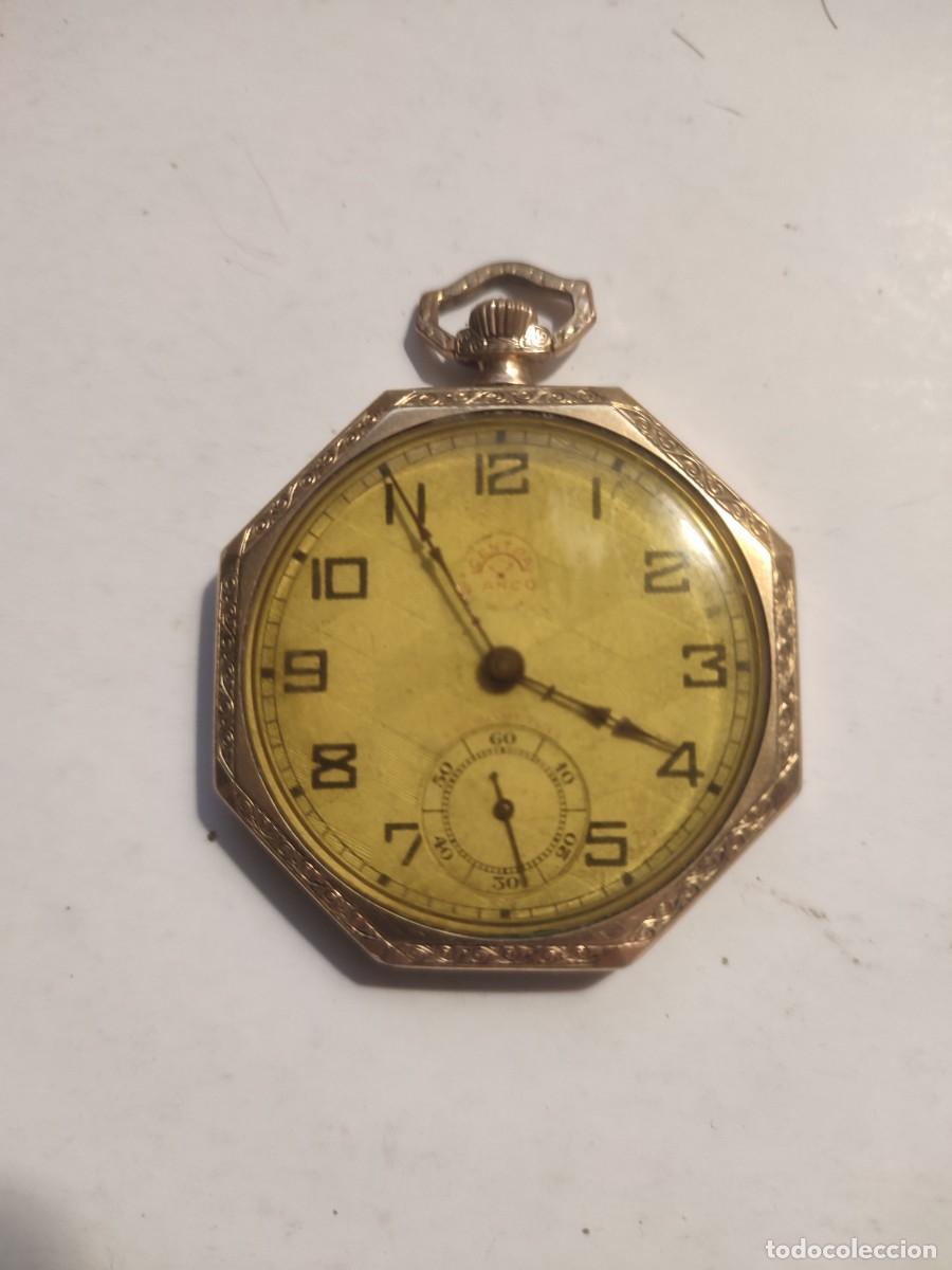 Relojes de bolsillo: Reloj de Bolsillo Ferroviario Antiguo LANCO CENTRA &ndash;&ndash; Art D&eacute;co &iexcl;FUNCIONANDO!