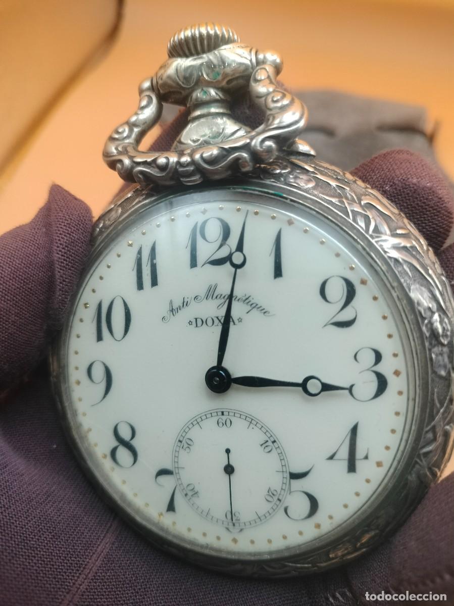 Relojes de bolsillo: Espectacular reloj de bolsillo Doxa grande