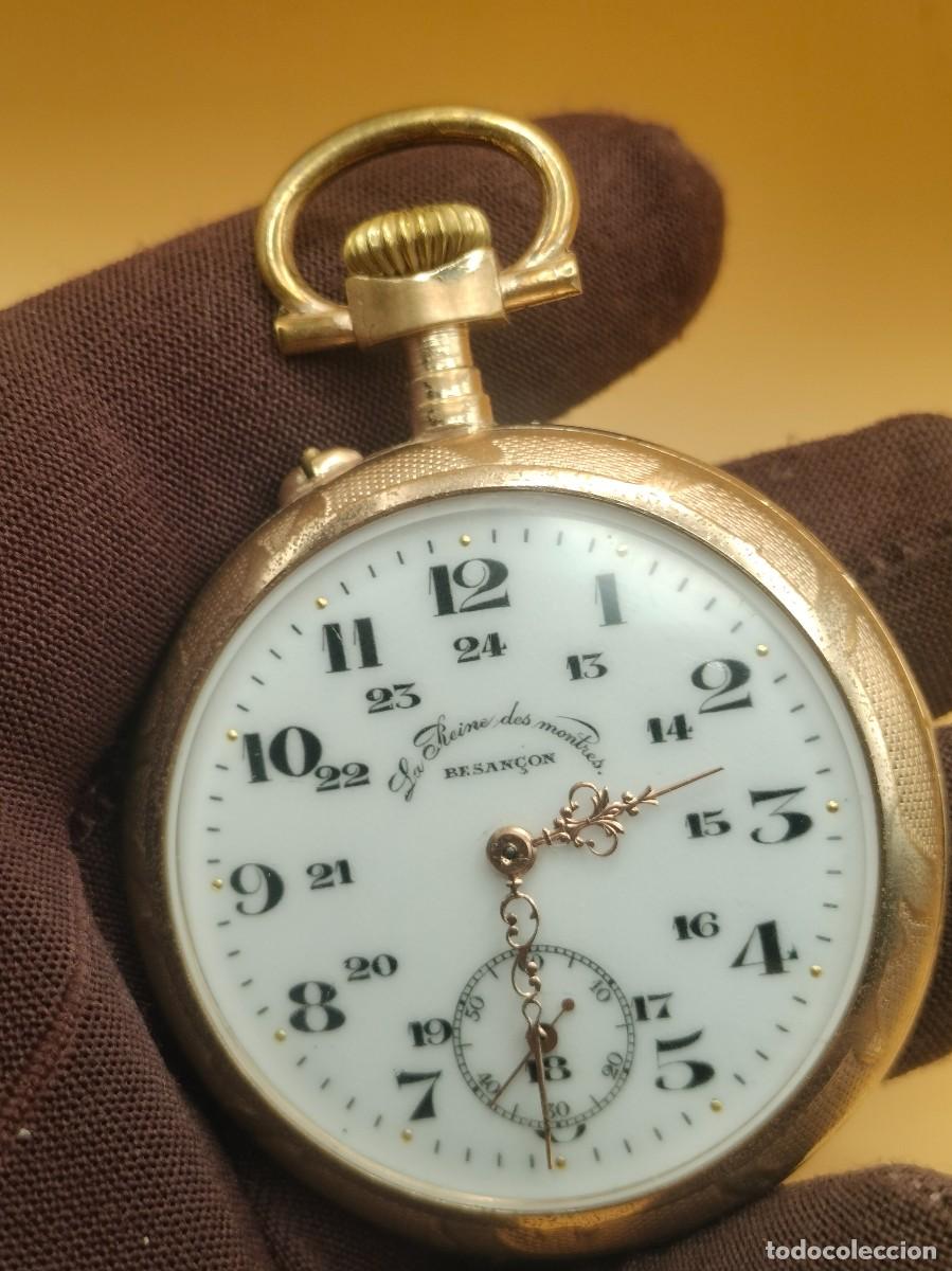 Relojes de bolsillo: Reloj de Bolsillo Franc&eacute;s - La Reine des Montres (Besan&ccedil;on)