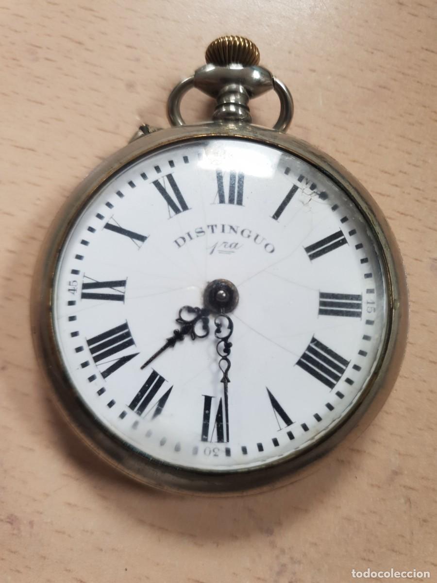 Relojes de bolsillo: Reloj de bolsillo distinguo en estado de marcha
