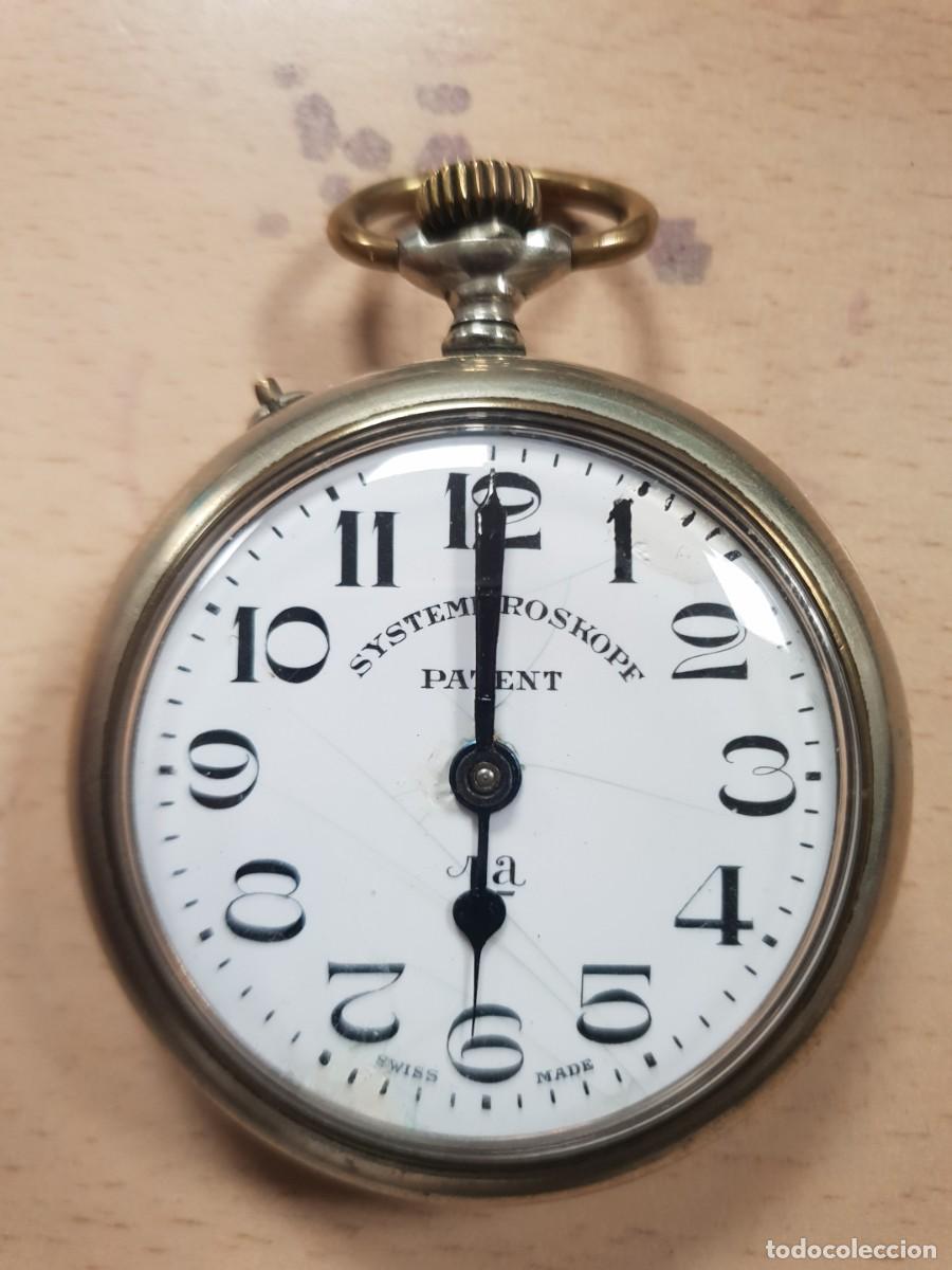Relojes de bolsillo: Reloj de bolsillo roskopf patent 1a en estado de marcha