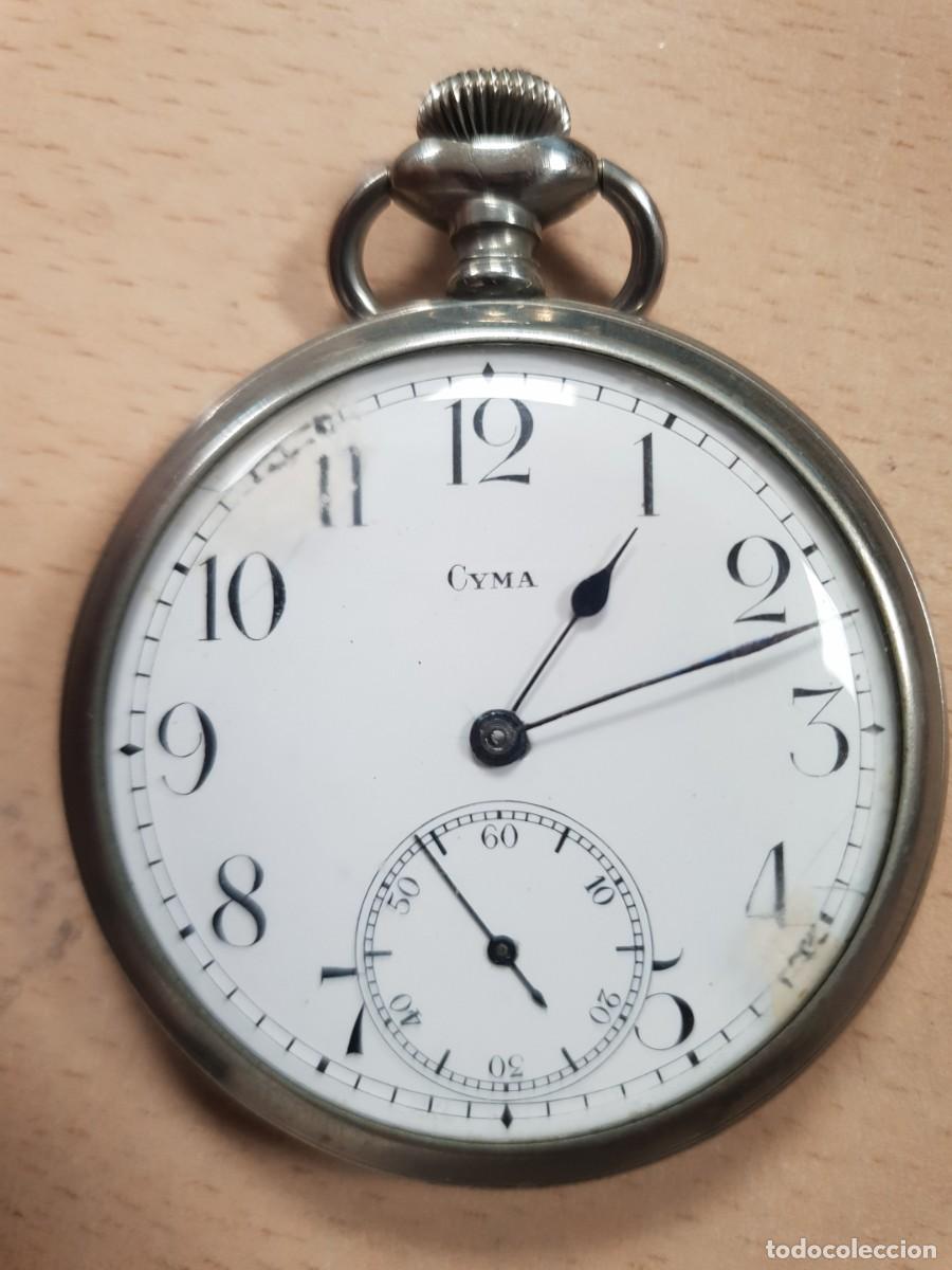 Relojes de bolsillo: Reloj de bolsillo cyma funcionando