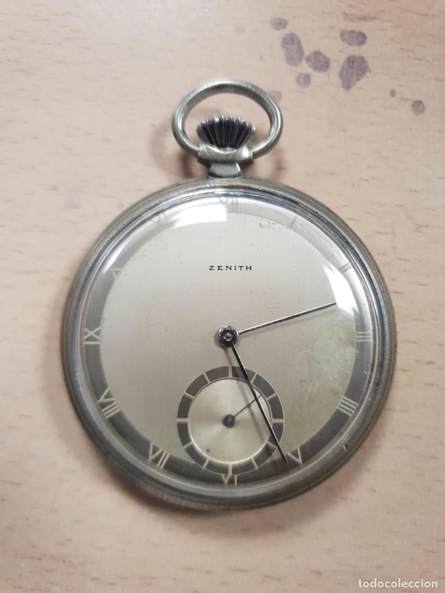 Relojes de bolsillo: Reloj de bolsillo ZENITH con numeros romanos funcionando