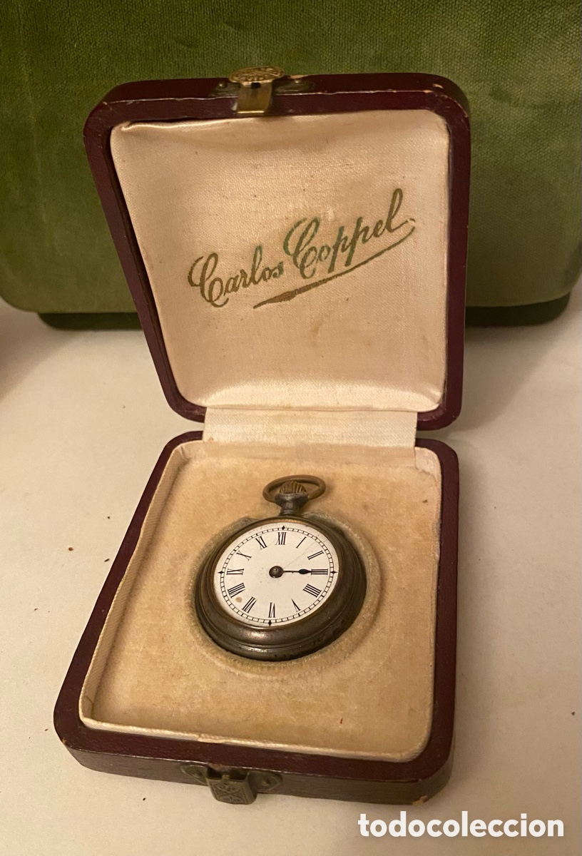 Relojes de bolsillo: Reloj de bolsillo con estuche