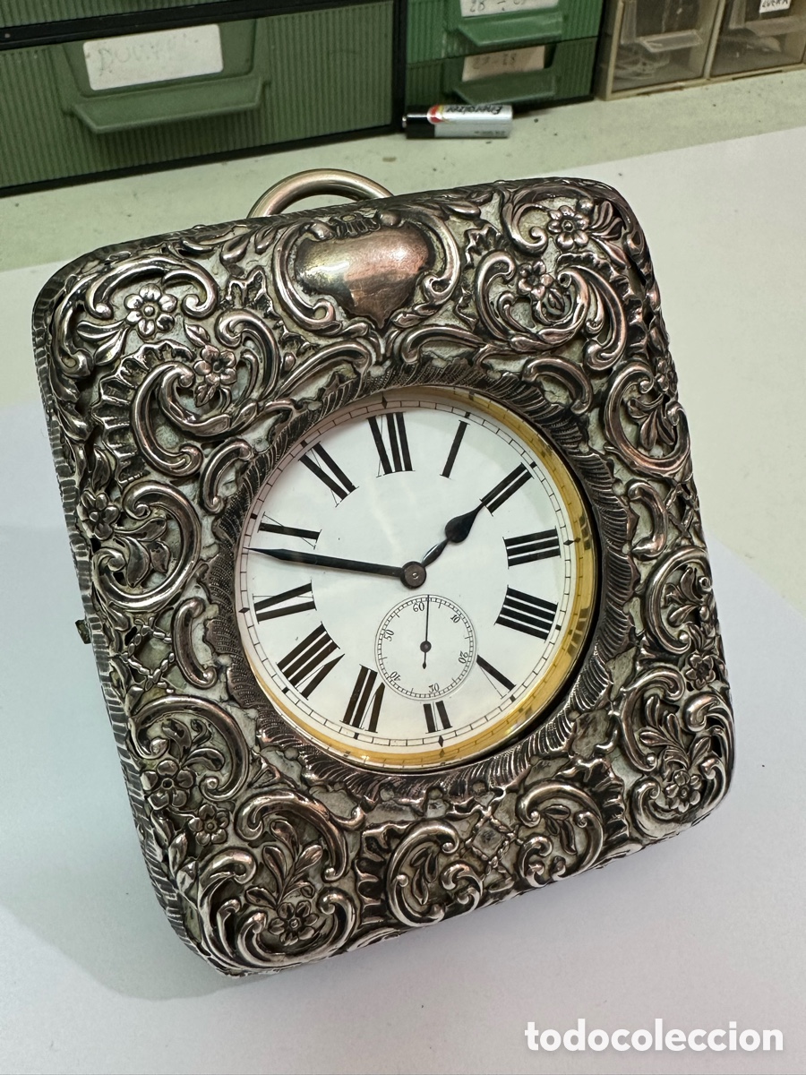 Relojes de bolsillo: GRAN RELOJ DE BOLSILLO GOLIATH - ESTUCHE DE PLATA