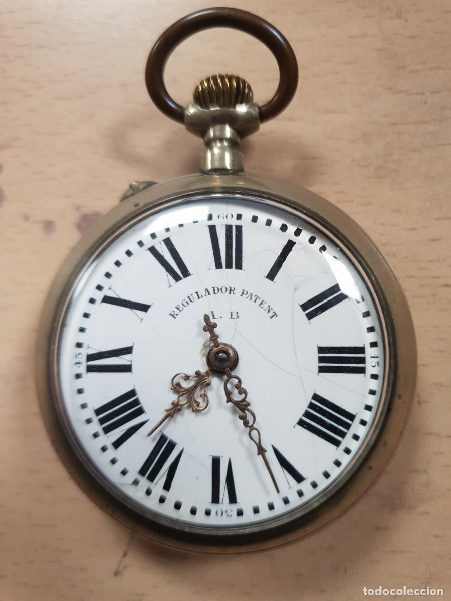 Relojes de bolsillo: Reloj de bolsillo regulador patent en estado de marcha