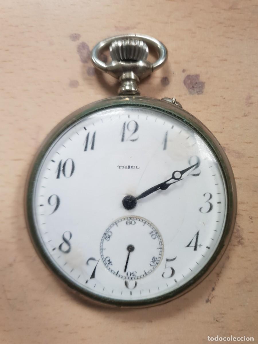 Relojes de bolsillo: Reloj de bolsillo marca THIEL alemania en estado de marcha