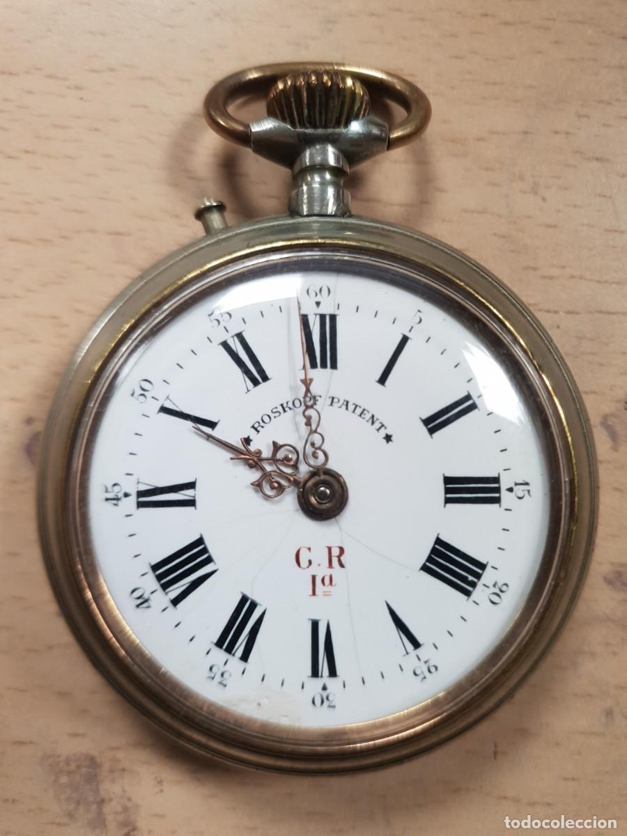 Relojes de bolsillo: Reloj de bolsillo roskopf patent G.R de 1a arranca