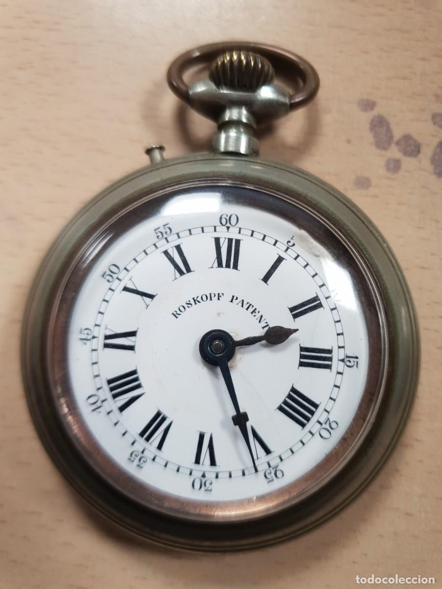 Relojes de bolsillo: Reloj de bolsillo roskopf patent en estado de marcha arranca y se para