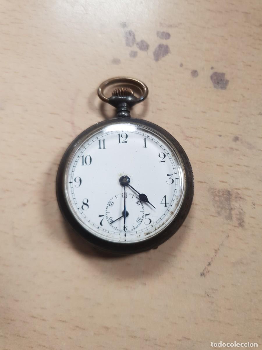 Relojes de bolsillo: Reloj de bolsillo tipo saboneta funcionando