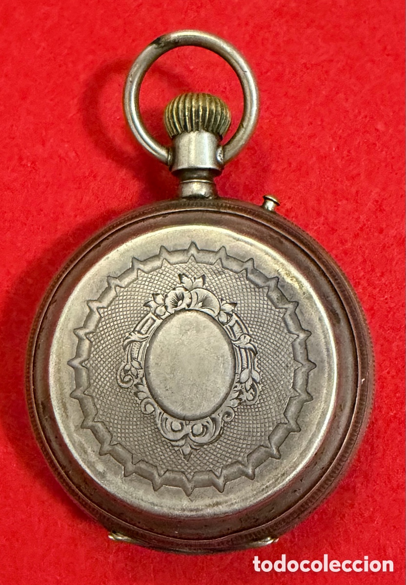 Relojes de bolsillo: Antiguo Reloj De Bolsillo, de 3 tapas en plata de ley. Funcionando