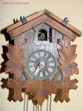 reloj cuco antiguo de pared - Compra venta en todocoleccion