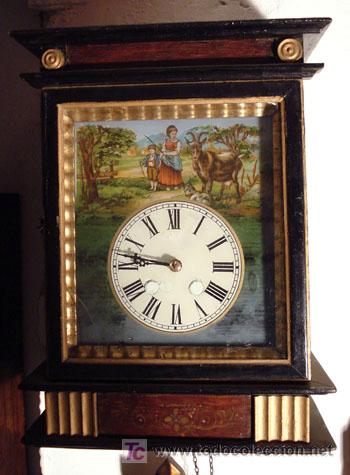 Relojes de pared: Reloj de pared de ratera a restaurar - Foto 1