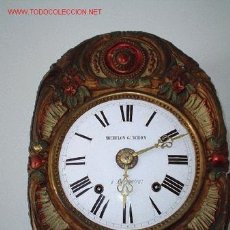 Relojes de pared: RELOJ DE PAREZ XIX MOREZ MOVIMIENTO.