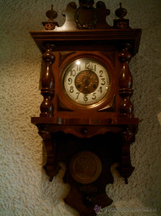 Relojes de pared: Reloj aleman siglo XIX - Foto 1