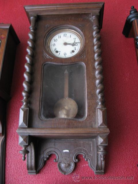 Relojes de pared: reloj de pared caja columnas salomonicas  bordon - Foto 1