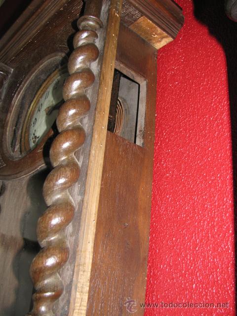 Relojes de pared: reloj de pared caja columnas salomonicas  bordon - Foto 6