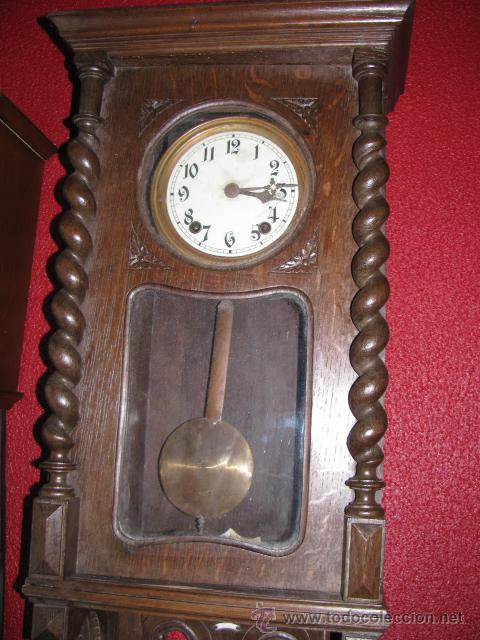 Relojes de pared: reloj de pared caja columnas salomonicas  bordon - Foto 7