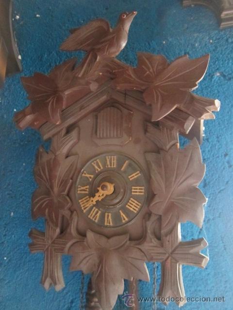 Relojes de pared: Bonito reloj de cuco con caja de madera. - Foto 1