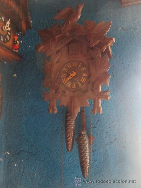 Relojes de pared: Bonito reloj de cuco con caja de madera. - Foto 2