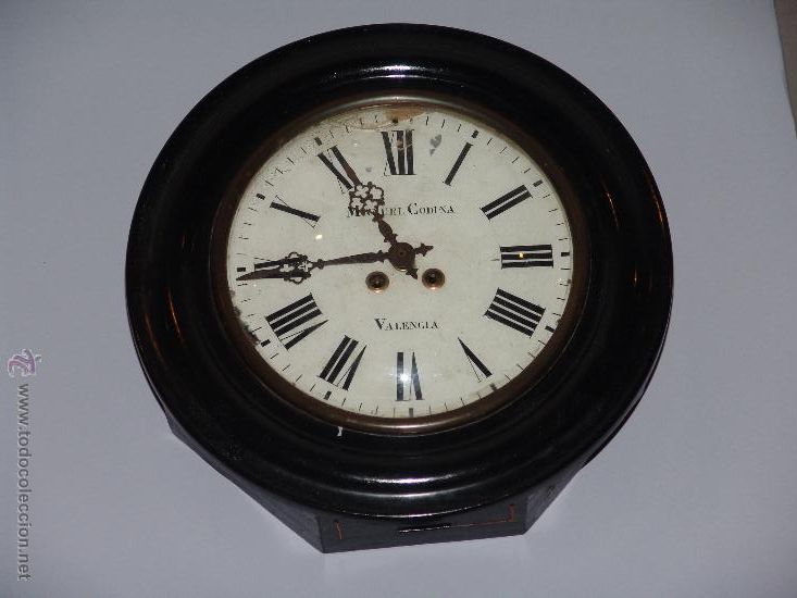 Relojes de pared: ANTIGUO RELOJ  DE PARED DE OJO DE BUEY - Foto 1