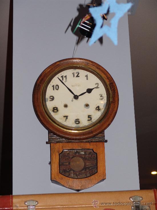 Relojes de pared: ANTIGUO RELOJ  DE PARED - Foto 3