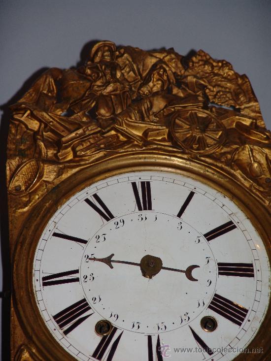 Relojes de pared: ANTIGUO RELOJ DE PARED ESTILO MOREZ - Foto 2