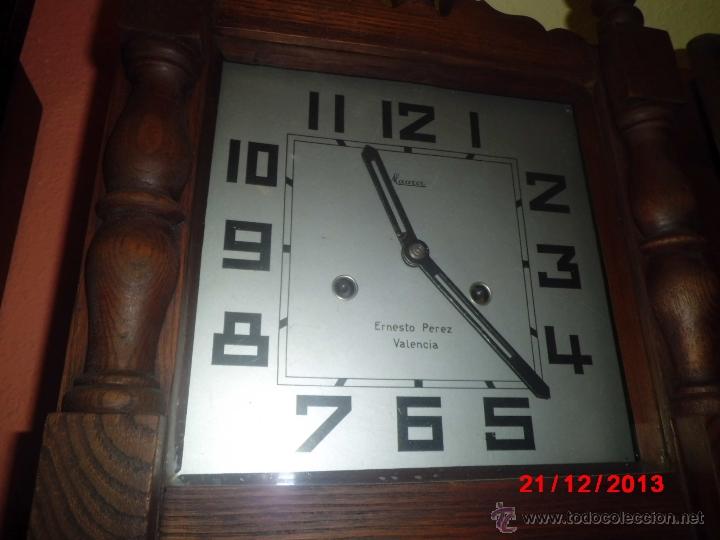 Relojes de pared: RELOJ ANTIGUO DE PARED, MEDIO CARRILLON - Foto 4