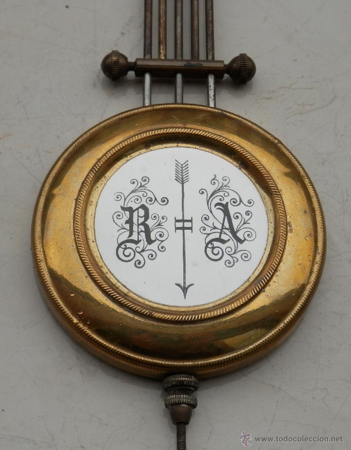 Relojes de pared: P&eacute;ndulo antiguo reloj de pared G. B. - Foto 3