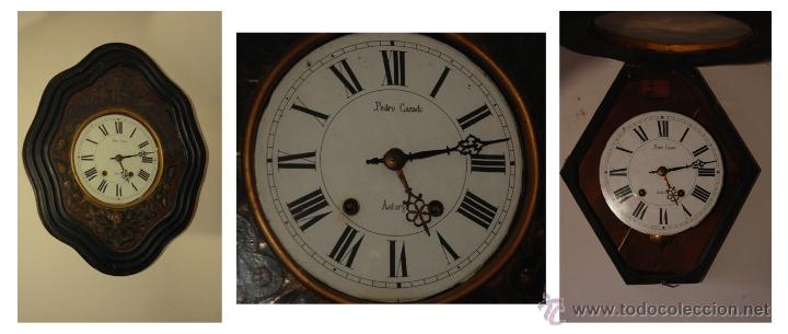 Relojes de pared: Reloj Isabelino con incrustaciones de n&aacute;car - Foto 2