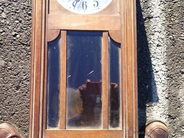 Relojes de pared: ANTIGUO RELOJ DE PARED DE MADERA. CARRILLON - Foto 3