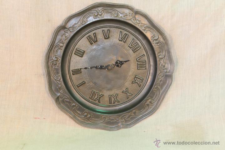 Relojes de pared: reloj quartz con plato de cinz - Foto 1
