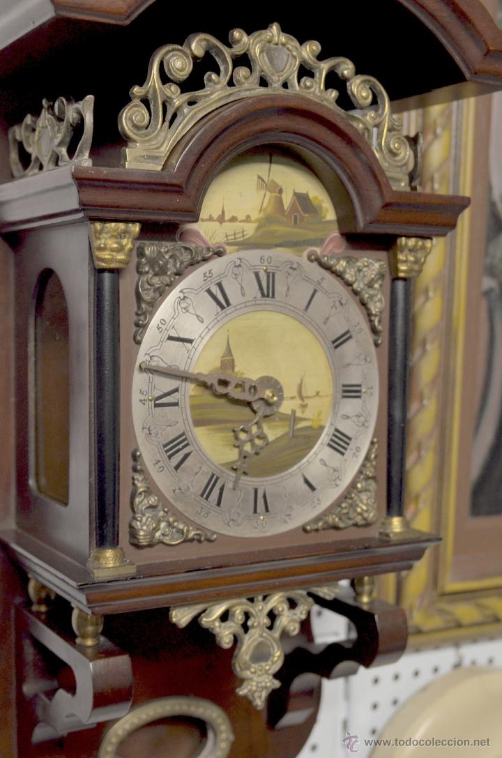 Relojes de pared: RELOJ DE PARED HOLANDES CON MOVIMIENTO DE PENDULO - Foto 3