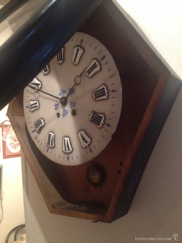 Relojes de pared: Reloj pared s XIX - Foto 3