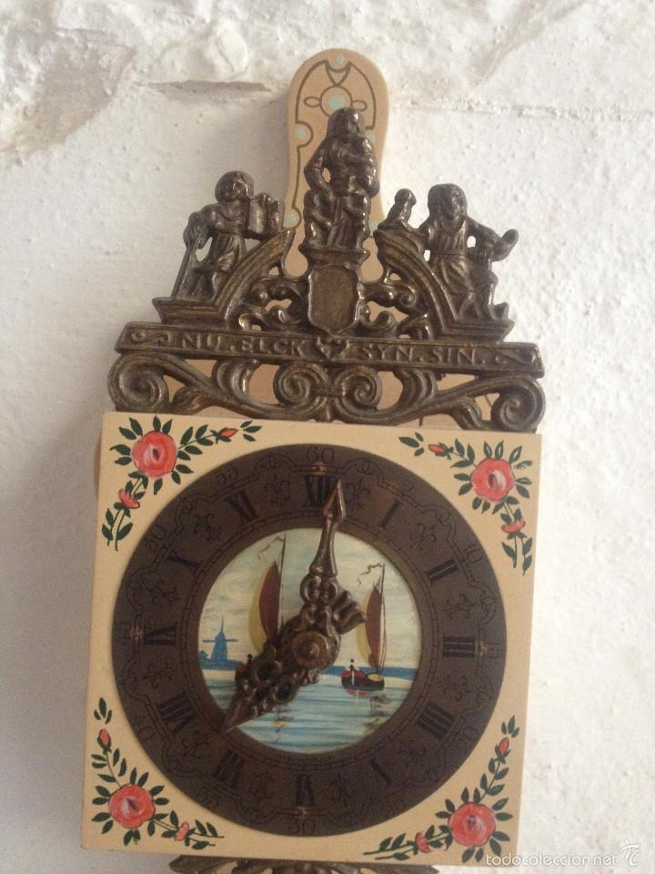 Relojes de pared: RELOJ PARED PINTADO A MANO - Foto 3
