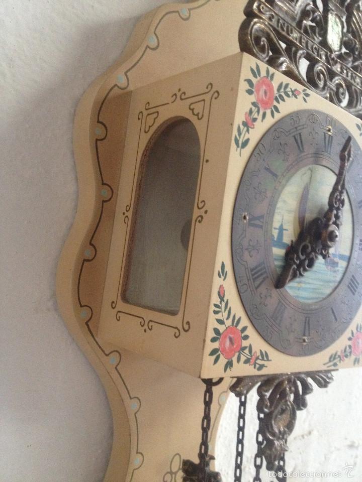 Relojes de pared: RELOJ PARED PINTADO A MANO - Foto 6