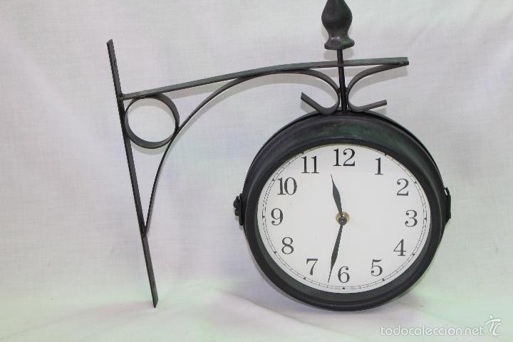 Relojes de pared: reloj estacion quartz de 2 caras - Foto 5