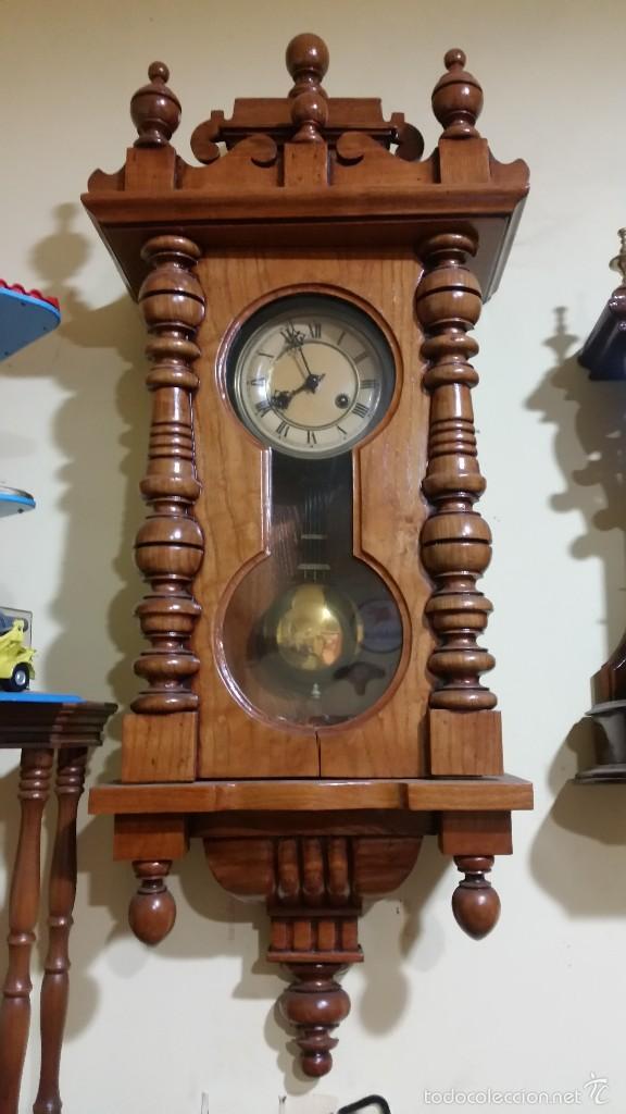 Relojes de pared: Reloj Centenario caja tallada Roble americanp - Foto 1