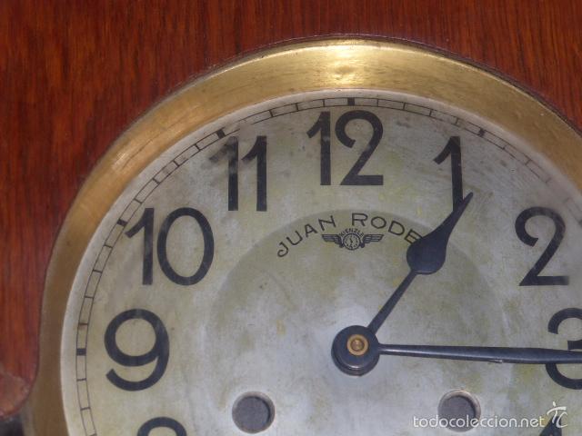 Relojes de pared: ANTIGUO RELOJ DE PARED DE MADERA DE ROBLE - Foto 5