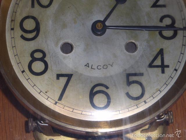 Relojes de pared: ANTIGUO RELOJ DE PARED DE MADERA DE ROBLE - Foto 6