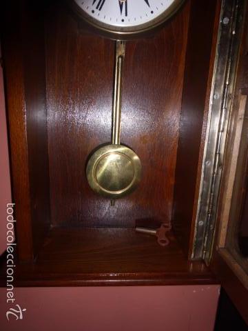 Relojes de pared: RELOJ DE PARED CON CAJA DE MADERA - Foto 2