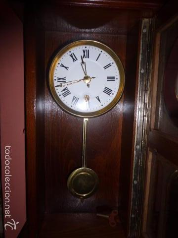 Relojes de pared: RELOJ DE PARED CON CAJA DE MADERA - Foto 3