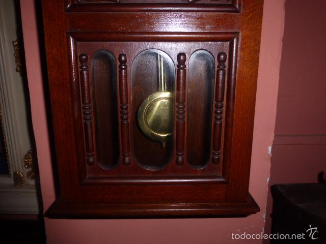 Relojes de pared: RELOJ DE PARED CON CAJA DE MADERA - Foto 5