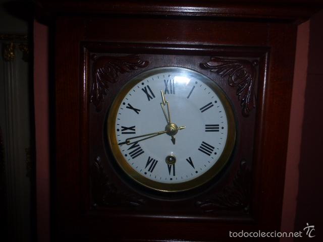 Relojes de pared: RELOJ DE PARED CON CAJA DE MADERA - Foto 6