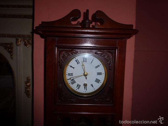 Relojes de pared: RELOJ DE PARED CON CAJA DE MADERA - Foto 7