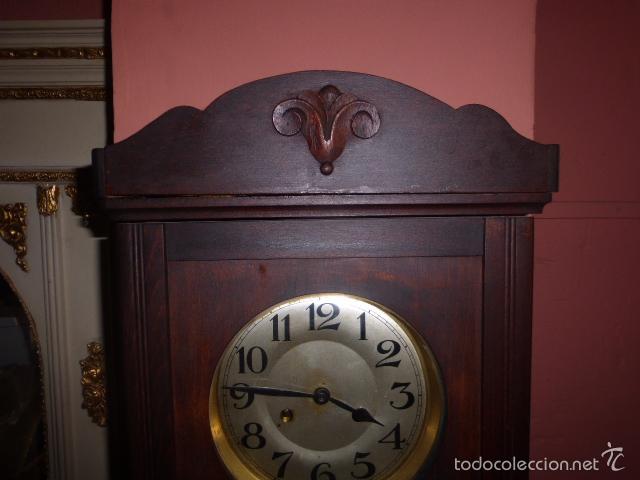Relojes de pared: RELOJ DE PARED CON CAJA DE MADERA - Foto 2