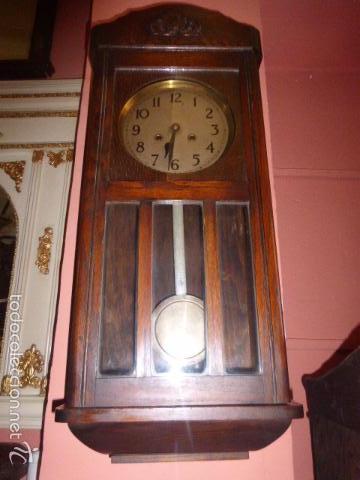 Relojes de pared: RELOJ DE PARED DE MADERA DE ROBLE - Foto 3