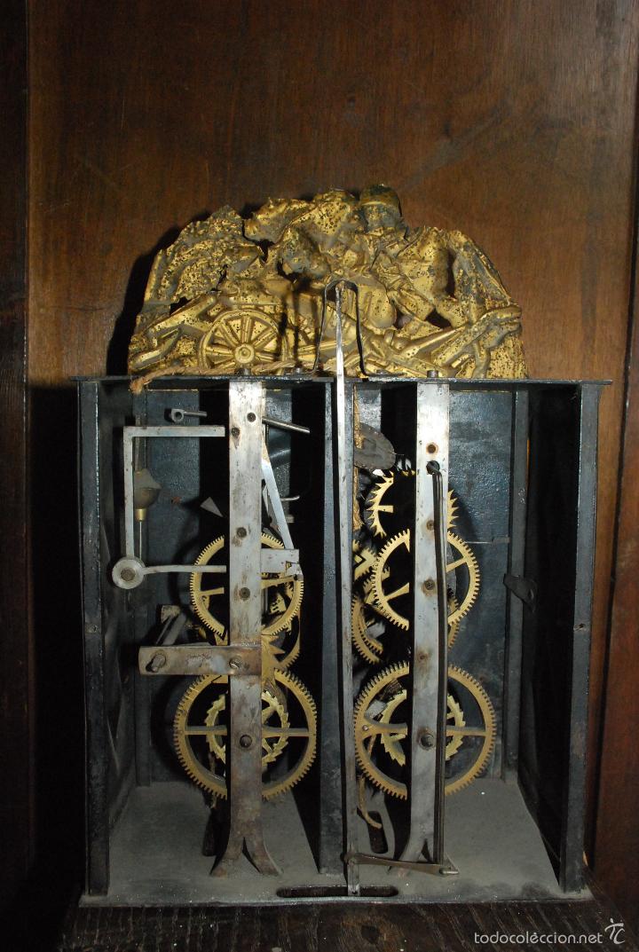 Relojes de pared: ANTIGUO RELOJ DE PARED ESTILO MOREZ - Foto 5