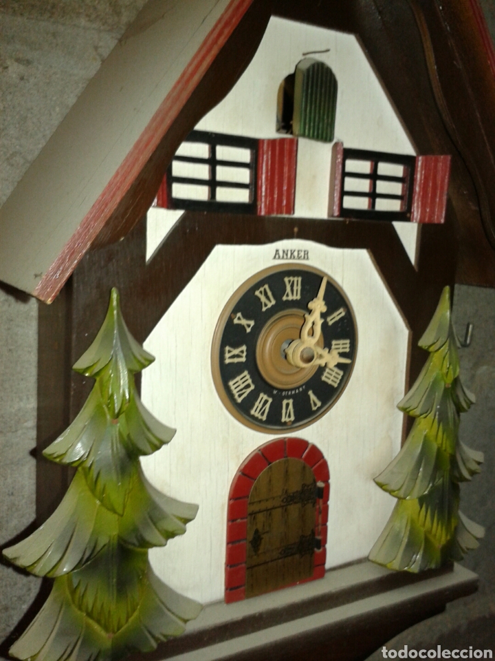 Relojes de pared: RELOJ CUCO CON PENDULO PI&Ntilde;A - Foto 4